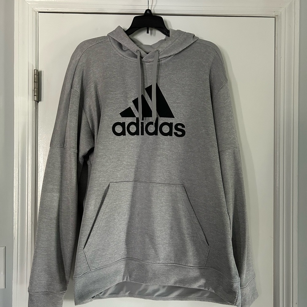 Adidas Men's Heather Gray Hoodie